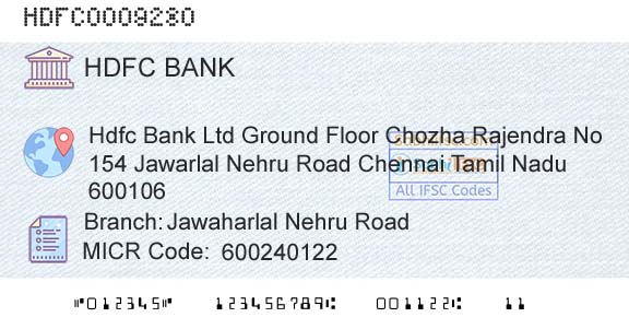 Hdfc Bank Jawaharlal Nehru RoadBranch 