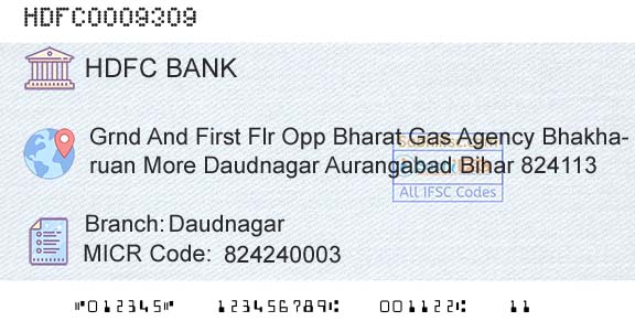 Hdfc Bank DaudnagarBranch 