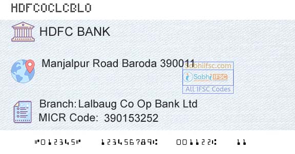 Hdfc Bank Lalbaug Co Op Bank LtdBranch 