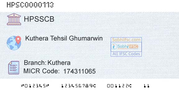 Himachal Pradesh State Cooperative Bank Ltd KutheraBranch 