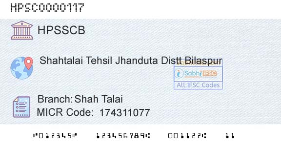 Himachal Pradesh State Cooperative Bank Ltd Shah TalaiBranch 