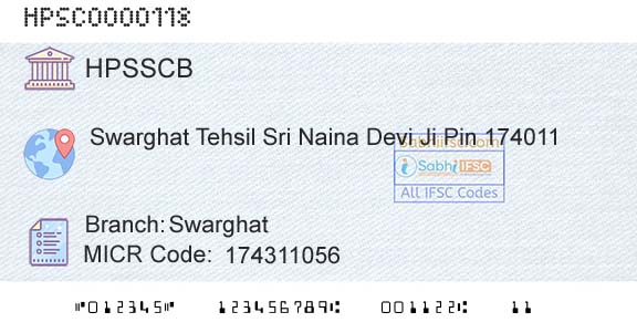 Himachal Pradesh State Cooperative Bank Ltd SwarghatBranch 