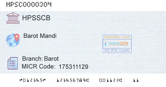 Himachal Pradesh State Cooperative Bank Ltd BarotBranch 
