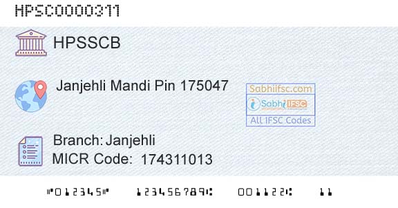 Himachal Pradesh State Cooperative Bank Ltd JanjehliBranch 
