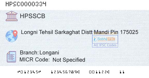 Himachal Pradesh State Cooperative Bank Ltd LonganiBranch 