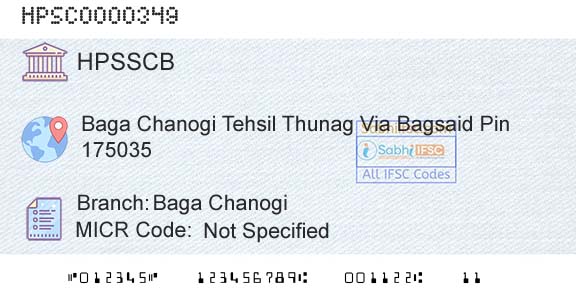 Himachal Pradesh State Cooperative Bank Ltd Baga ChanogiBranch 