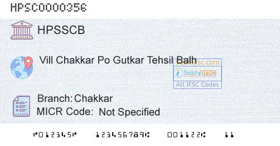 Himachal Pradesh State Cooperative Bank Ltd ChakkarBranch 