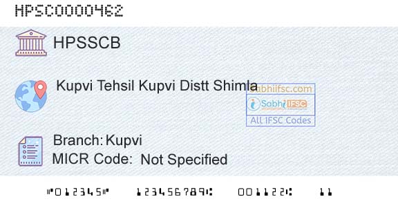 Himachal Pradesh State Cooperative Bank Ltd KupviBranch 