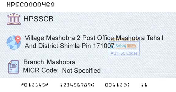 Himachal Pradesh State Cooperative Bank Ltd MashobraBranch 