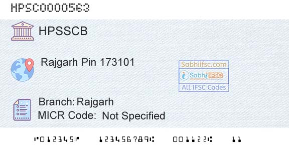 Himachal Pradesh State Cooperative Bank Ltd RajgarhBranch 
