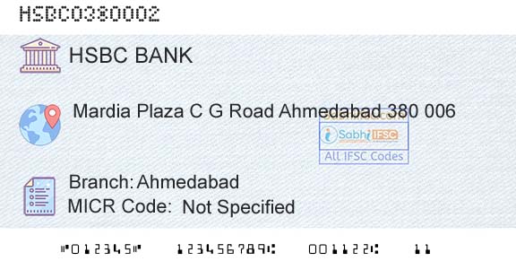 Hsbc Bank AhmedabadBranch 