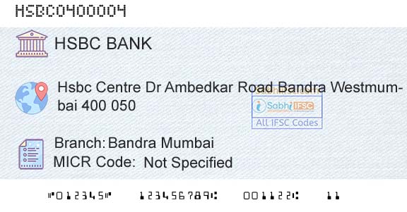 Hsbc Bank Bandra MumbaiBranch 