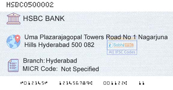 Hsbc Bank HyderabadBranch 