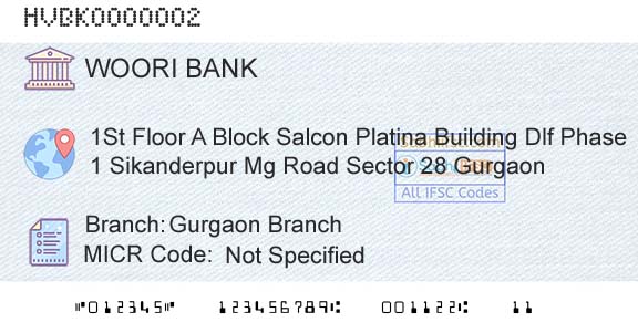 Woori Bank Gurgaon BranchBranch 