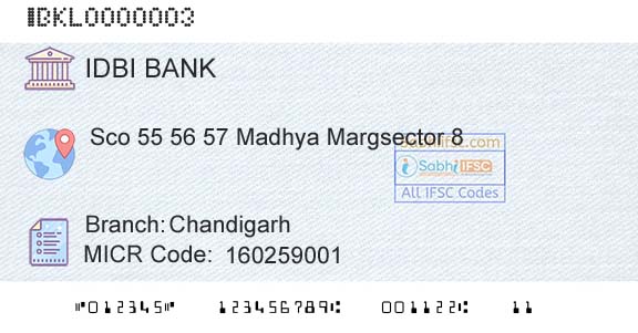 Idbi Bank ChandigarhBranch 