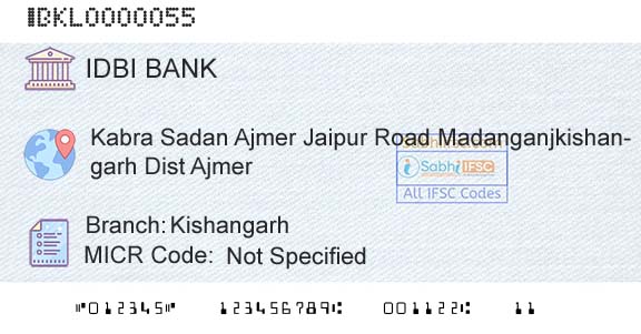 Idbi Bank KishangarhBranch 
