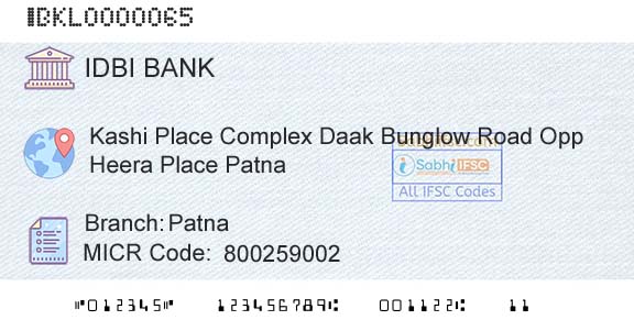 Idbi Bank PatnaBranch 