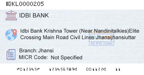 Idbi Bank JhansiBranch 