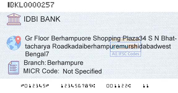 Idbi Bank BerhampureBranch 