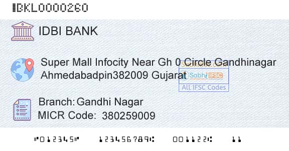 Idbi Bank Gandhi NagarBranch 