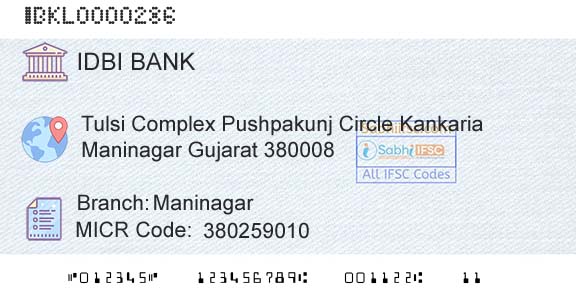 Idbi Bank ManinagarBranch 
