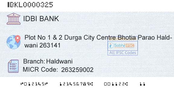 Idbi Bank HaldwaniBranch 