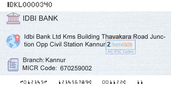 Idbi Bank KannurBranch 
