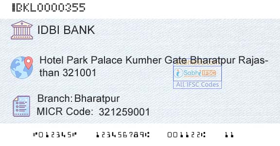 Idbi Bank BharatpurBranch 