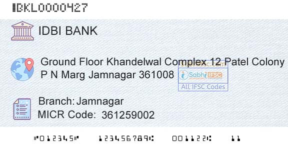 Idbi Bank JamnagarBranch 