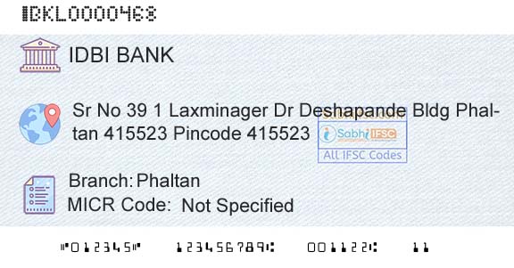 Idbi Bank PhaltanBranch 
