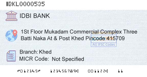Idbi Bank KhedBranch 
