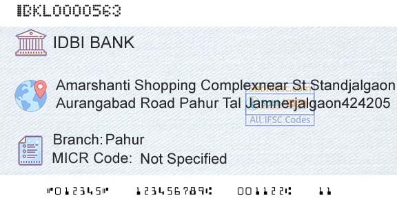 Idbi Bank PahurBranch 