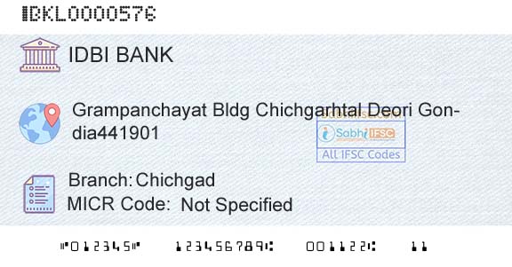 Idbi Bank ChichgadBranch 