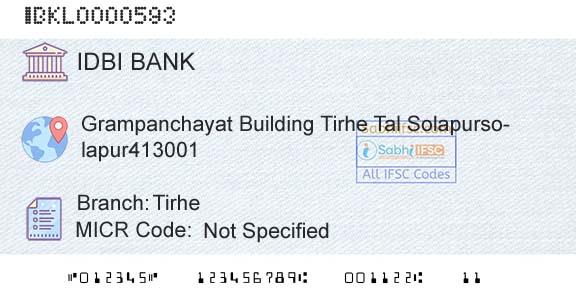 Idbi Bank TirheBranch 