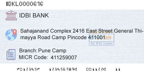 Idbi Bank Pune CampBranch 