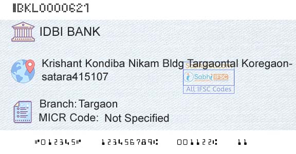 Idbi Bank TargaonBranch 