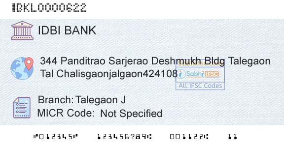 Idbi Bank Talegaon JBranch 