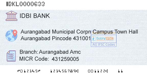 Idbi Bank Aurangabad AmcBranch 