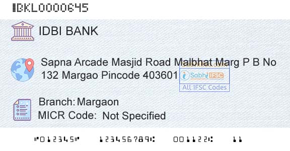 Idbi Bank MargaonBranch 