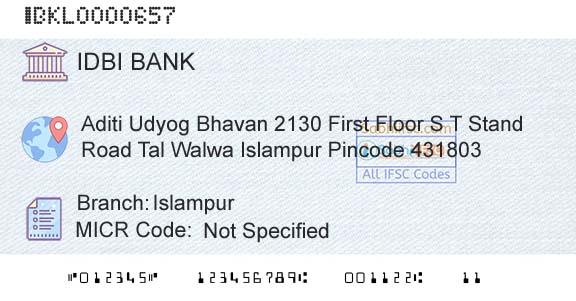 Idbi Bank IslampurBranch 