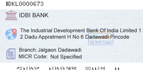 Idbi Bank Jalgaon DadawadiBranch 
