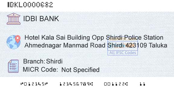 Idbi Bank ShirdiBranch 