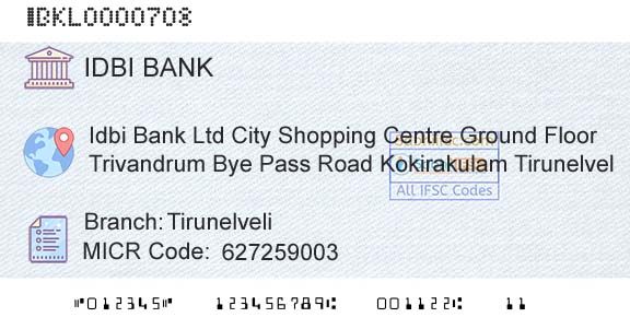 Idbi Bank TirunelveliBranch 