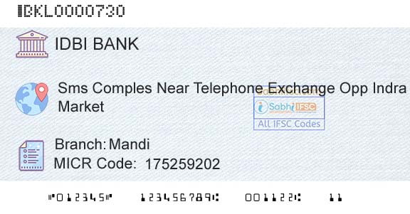 Idbi Bank MandiBranch 
