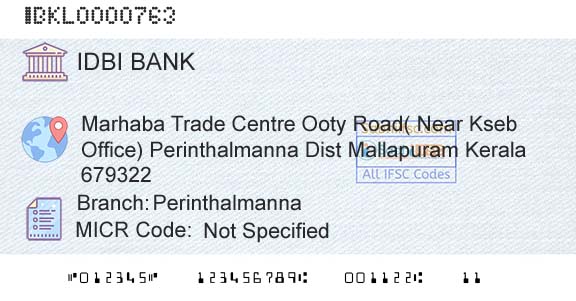 Idbi Bank PerinthalmannaBranch 