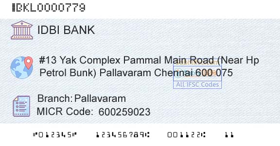 Idbi Bank PallavaramBranch 