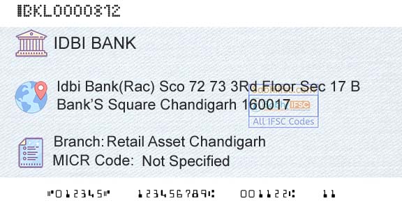 Idbi Bank Retail Asset ChandigarhBranch 