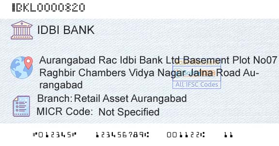 Idbi Bank Retail Asset AurangabadBranch 