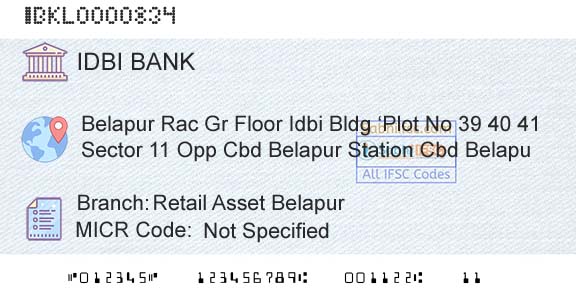 Idbi Bank Retail Asset BelapurBranch 