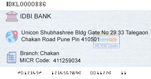 Idbi Bank ChakanBranch 